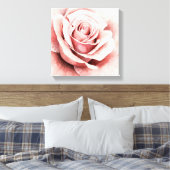 Roze Rose Canvas Afdruk (Insitu (Slaapkamer))