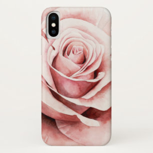 Roze Rose iPhone X Hoesje