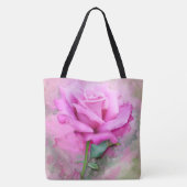 Roze Rose Draagtas (Achterkant)