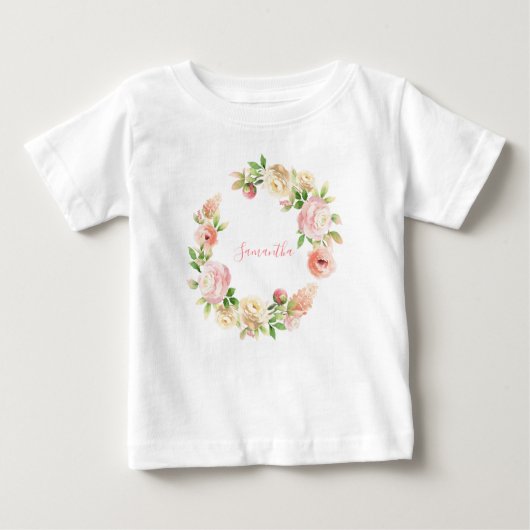 Roze Rose Elegant Floral Girl (Voorkant)