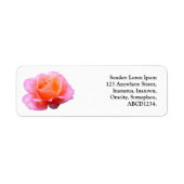 Roze Rose Etiket (Voorkant)