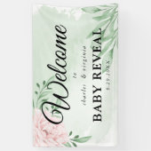 Roze Rose Eucalyptus Foliage Geslacht Vaak Spandoek (Verticaal)