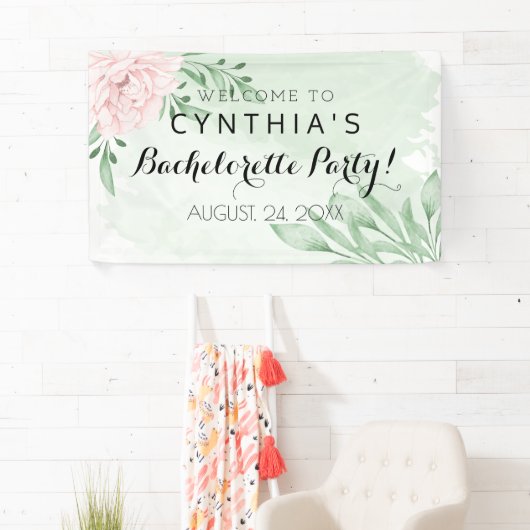 Roze Rose Eucalyptus Leaves Foliage bachelorette Spandoek (Insitu)