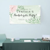 Roze Rose Eucalyptus Leaves Foliage bachelorette Spandoek (Beurs)