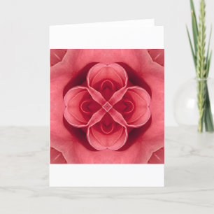 Roze Rose Feestdagen Kaart