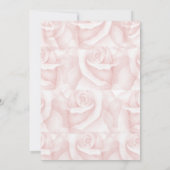 Roze Rose First Birthday Kaart (Achterkant)