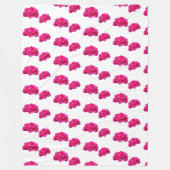 roze rose Fleece Deken (Voorkant)
