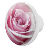 Roze Rose Floral Ceramic Knob Keramische Knop (Rechts)