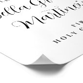 Roze Rose Floral First Community Welkomstteken Poster (Hoek)