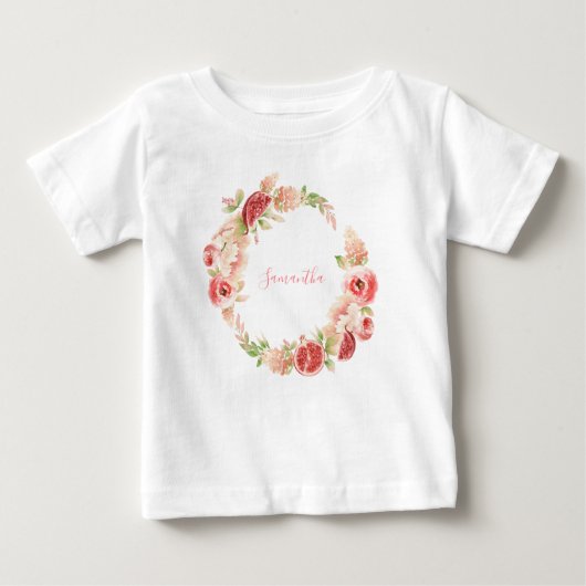 Roze Rose Floral Greenery Girl (Voorkant)