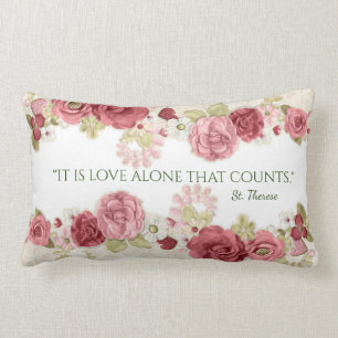 Roze Rose Floral Name Text Personalize Kussen