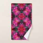Roze Rose Flower Abstract Bad Handdoek (Handdoek)