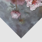 Roze Rose Flowers French Script Vase Decoupage Tissuepapier (Detail)