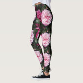 Roze Rose Foto Floral Leggings (Links)