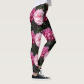 Roze Rose Foto Floral Leggings (Rechts)