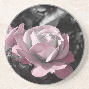 Roze Rose Garden Zandsteen Onderzetter