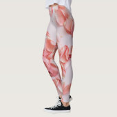 Roze Rose Gedrukte Leggings (Links)
