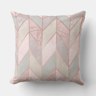 Roze Rose Geometric Designer Pillow Kussen