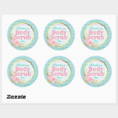 Roze Rose  Glitter Body Scrub Labels (Vel)