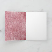 Roze Rose Glitter Zebra Animal Kaart (Binnen)