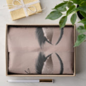 Roze Rose Gold Blush Glitter Bedankt Eyes Makeup Tissuepapier (Geschenk)