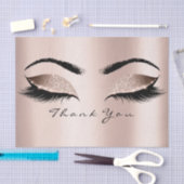 Roze Rose Gold Blush Glitter Bedankt voor je ogen Tissuepapier (Craft)