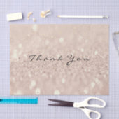 Roze Rose Gold Blush Glitter Dank u Blush Tissuepapier (Craft)