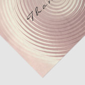 Roze Rose Gold Blush Glitter Dank u Luxe Tissuepapier (Detail)