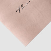 Roze Rose Gold Blush Metallic Dank Luxe Tissuepapier (Detail)