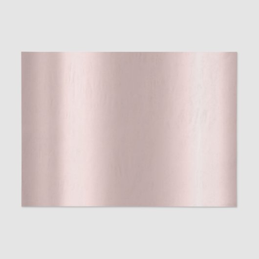 Roze Rose Gold Blush Metallic Powder Minimale Tissuepapier (Voorkant)