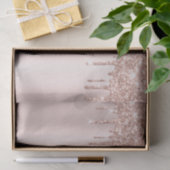 Roze Rose Gold Blush Metallic Spark Glitter Tissuepapier (Geschenk)