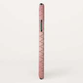 Roze Rose Gold Elegant Patroon Monogram Case-Mate iPhone Case (Achterkant / rechts)