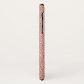 Roze Rose Gold Glitter en Sparkle Bling Case-Mate iPhone Case (Achterkant/links)