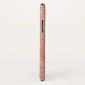 Roze Rose Gold Glitter en Sparkle Pattern Case-Mate iPhone Case (Achterkant / rechts)