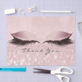 Roze Rose Gold Glitter Hartelijk dank SPA Eyes Las Tissuepapier (Craft)