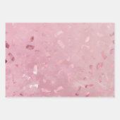Roze Rose Gold Glitter Inpakpapier Vel (Voorkant 3)