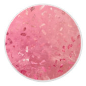 Roze Rose Gold Glitter Keramische Knop (Voorkant)