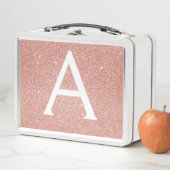 Roze Rose Gold Glitter & Sparkle Monogram (In situ)