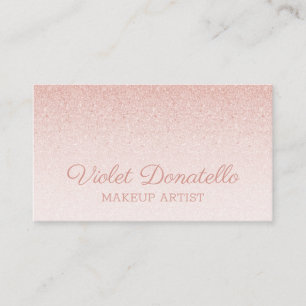 Roze Rose Gold Glitter voor elke taak Visitekaartje