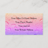 Roze Rose Gold Hair Salon Girly Water Droit Artsy Visitekaartje (Achterkant)