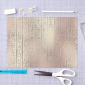 Roze Rose Gold Metallic Blush Egyptische Hieroglyp Tissuepapier (Craft)