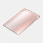 Roze Rose Gold Post-it® notes (Schuin)
