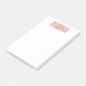 Roze Rose Gold Powder Rectangle Luxe White Post-it® Notes (Schuin)