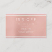 Roze Rose Gold Powder White korting Beauty Salon (Achterkant)