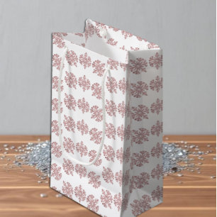 Roze Rose Gold Snowflake Winter Sweet 16 Klein Cadeauzakje