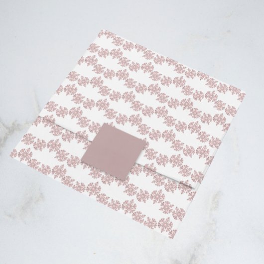 Roze Rose Gold Snowflake Winter Sweet 16 Tissuepapier