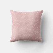 Roze Rose Gold Sparkle Kat Monogram Room Decor Kussen (Achterkant)