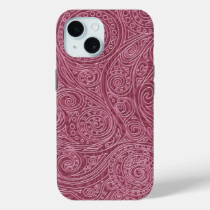 Roze Rose Gold spiraal patroon