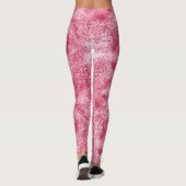 Roze Rose Gold Waterverf Leggings (Achterkant)