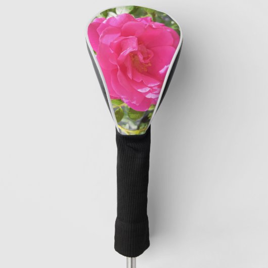 Roze Rose Golfheadcover (Voorkant)